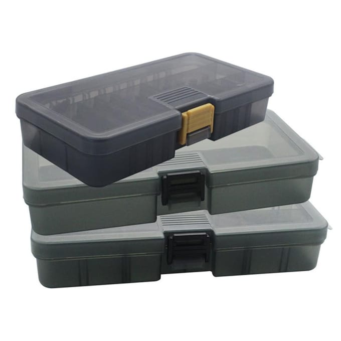 Plastic visgerei doos, kunstaas opbergdoos, visaas opbergorganisator M-4 gray