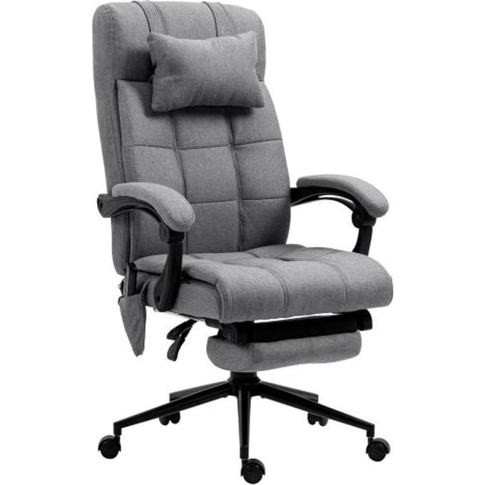Siège de bureau - MUVOE - Ergonomique - Massage à 6 points - Réglable en hauteur - Chauffage lombaire