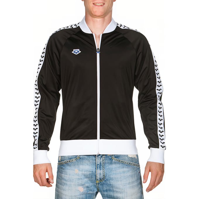 Arena M Relax Iv Team Jacket Black-white-black Größe: M | Bomberjacken Outlet | Herren | Schwarz