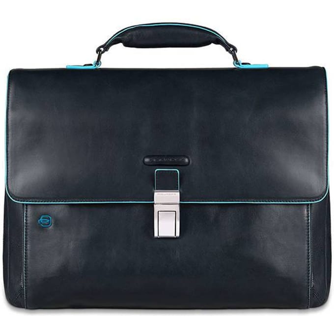 Zak Piquadro Blue Square Blue Leather Card CA3111B2-BLU2