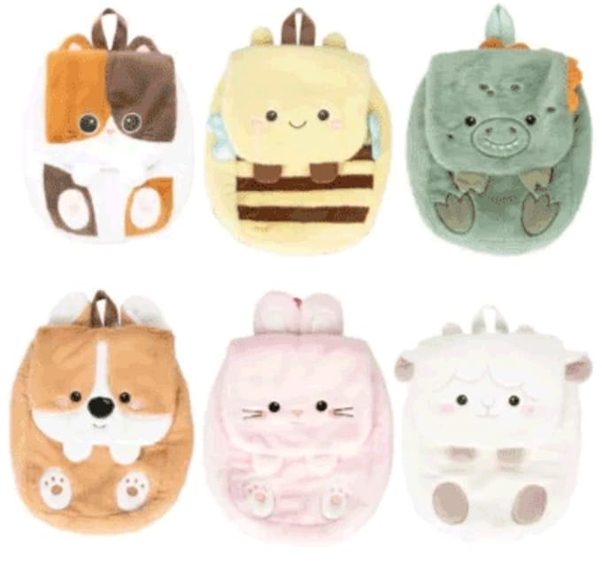 12x SO Kawaii pluchen rugzak-tas