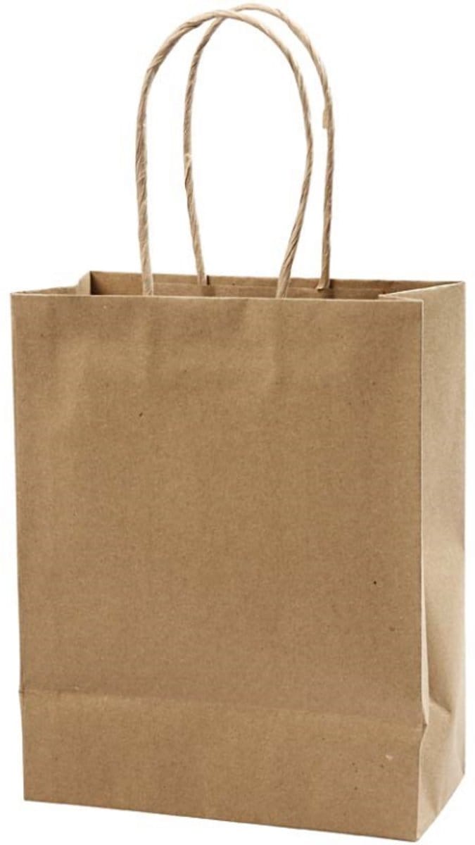 Creativ Company Papieren Zakjes 23 cm hoog 125 g 10 stuks Bruin