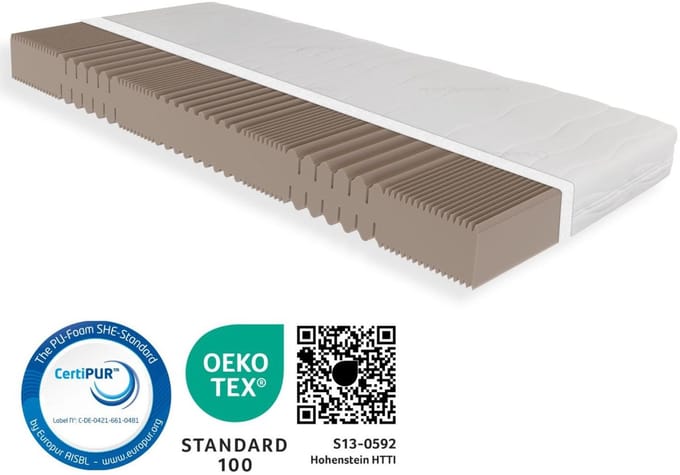 matras 90x200 - 18 cm dik - koudschuim - H5 - stevig - Sleepneo