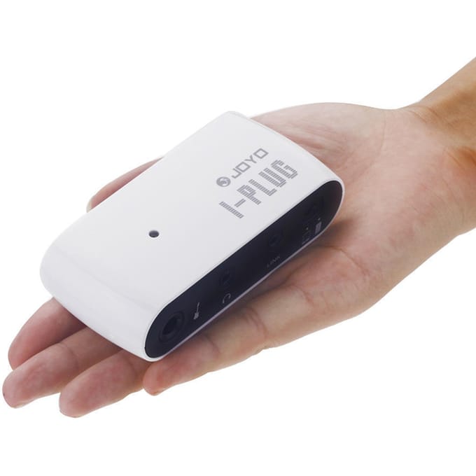 Joyo I-plug Elektrische Gitaar Mini Hoofdtelefoonversterker Versterker Ingebouwde Overdrive Effect voor iPhone white