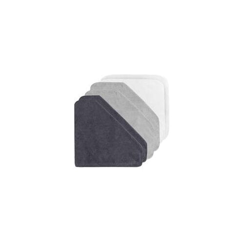 Prénatal badstof monddoekjes 6 stuks Graphite Grey unisex