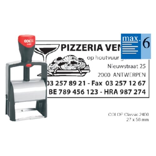 Tekststempel colop heavy duty 2400 classic line Personaliseerbaar