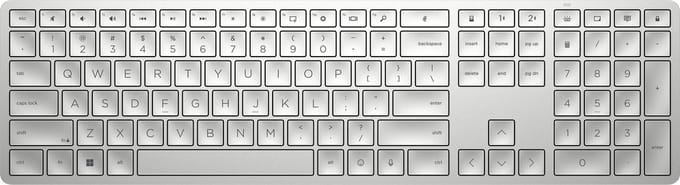 HP 970 - Draadloos Toetsenbord - Zilver - NL Qwerty layout