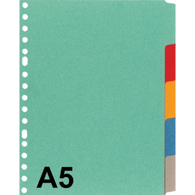 Kangaro tabbladen - A5 - 5-delig - karton 180 gram - 17-gaat