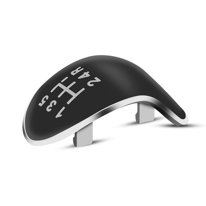 Cache de pommeau de levier de vitesse de voiture à 5 vitesses pour Ford Fiesta Focus black