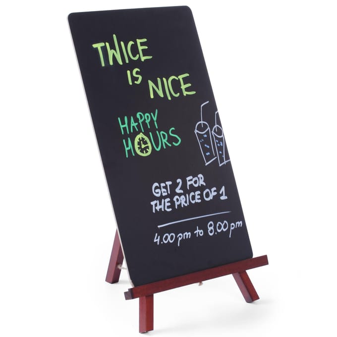 Restaurantmenu Reclame Staand Bord op Ezel, - Hendi 664070 220x360 mm