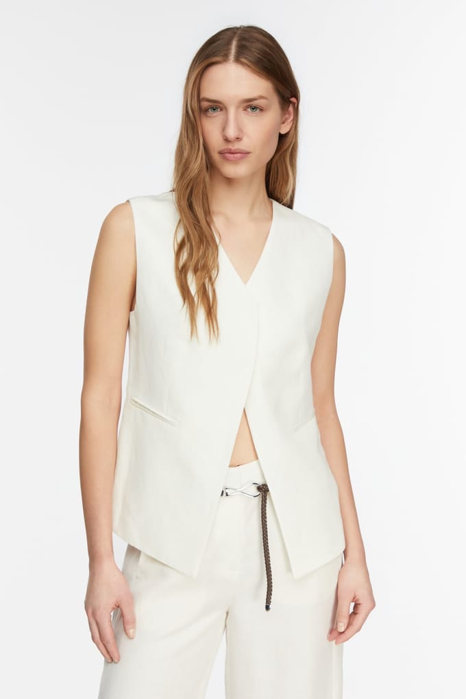 Comma  Jackets Indoor White Size: 44 | Vests Outlet | Dames | Wit
