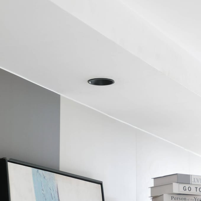 Arcchio LED downlight Niria, zwart, 4.000K