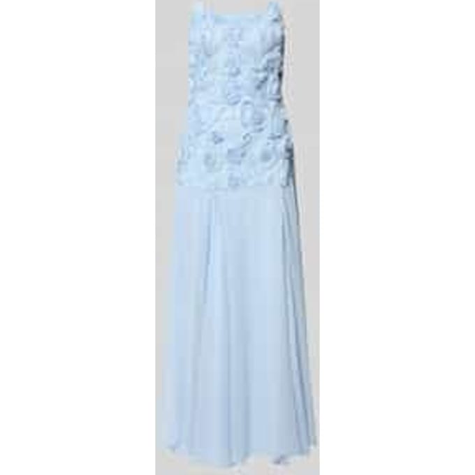 regular fit maxi-jurk met bloemige garnering model 'Feodora'