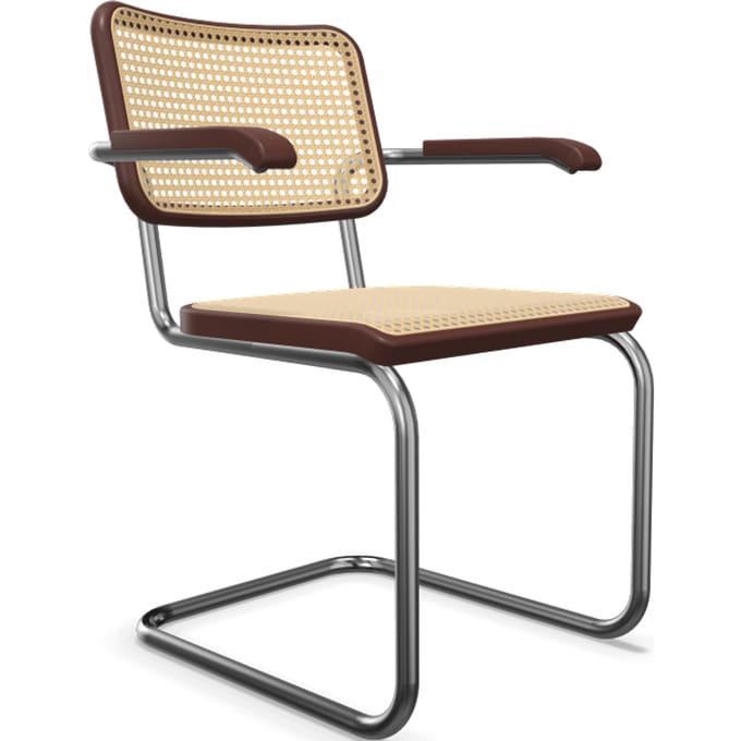 Thonet S 64 V Stoel - Beuken mahonie (TP 34) gebeitst