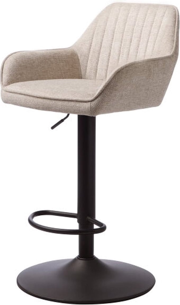 Barstoel Nolan stribe verstelbaar- Zand - barstoelen set van 2