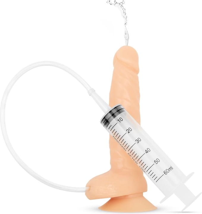 Squirting Dildo Met Spuit