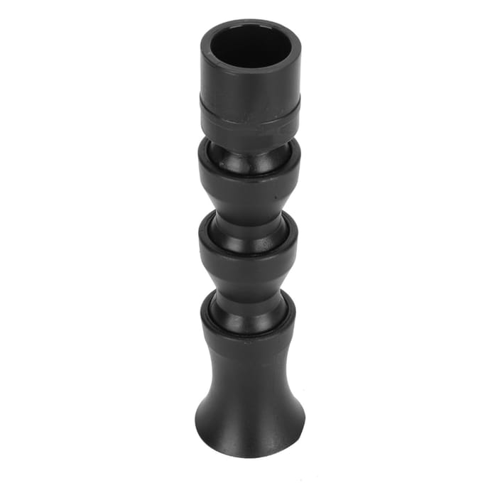 Aquarium Waterpomp Uitlaatmondstuk PVC Meervoudig Directioneel Verstelbaar Roterend 32mm black