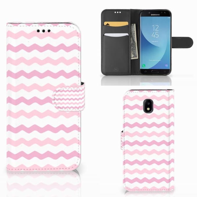 Samsung Galaxy A30 Telefoon Hoesje Waves Roze