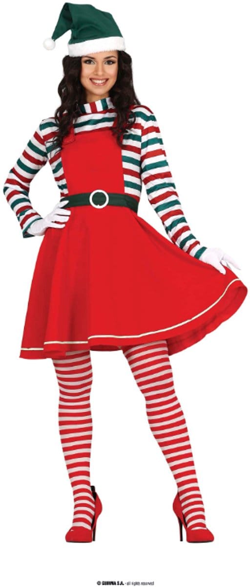 Fiestas Guirca - Dames jurk Santa worker - S
