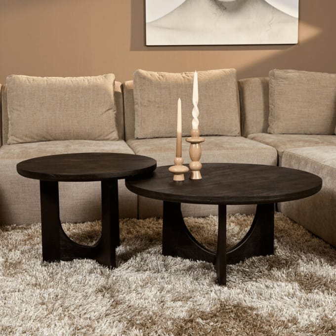 Starfurn - Salontafel - Zwart - 60x60x45 cm