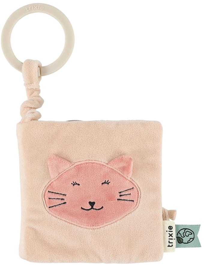 Trixie Sensorisch Buggyboekje Mrs. Cat â€“ 3m+ â€“ Met spiegel & texturen