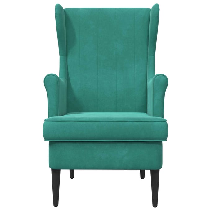 vidaXL - Fauteuil - Turquoise - Fluweel