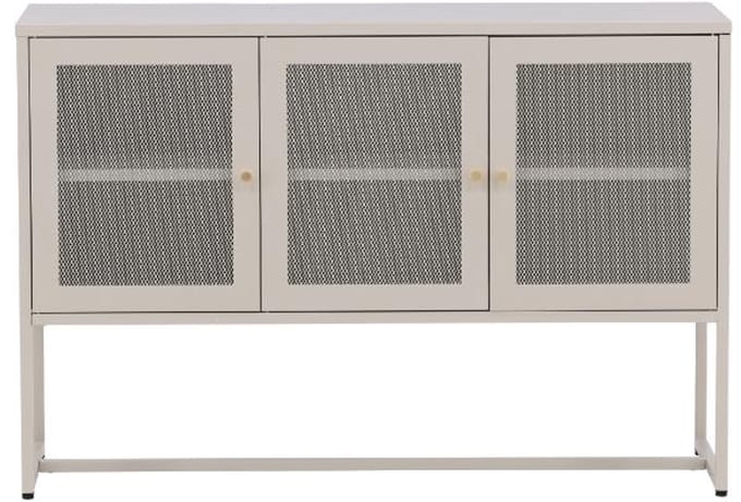 Malla dressoir 3 deuren, 1 plank beige.
