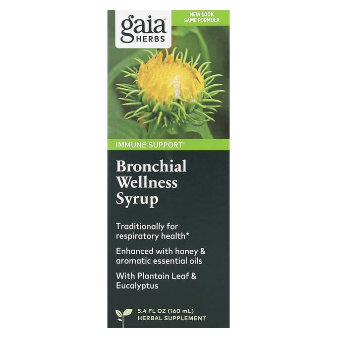 Gaia Herbs, Sirop Bien-être Bronchique, 5,4 fl oz (160ml)