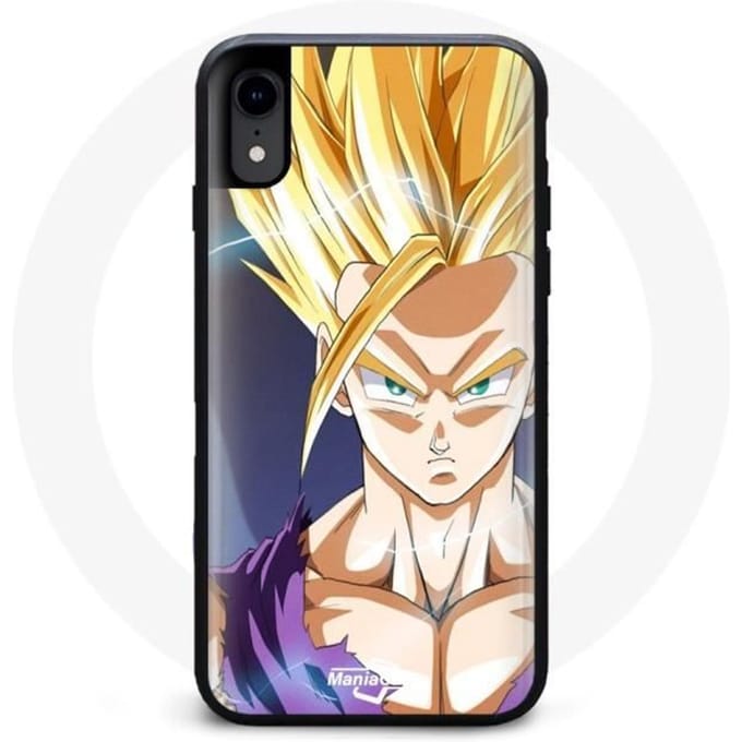 Blauw haar Dragon Ball Z Iphone XS hoesje blauw