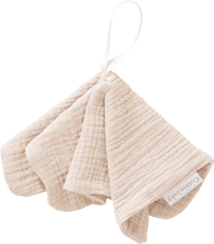 Cottonbaby speendoekje - soft - beige