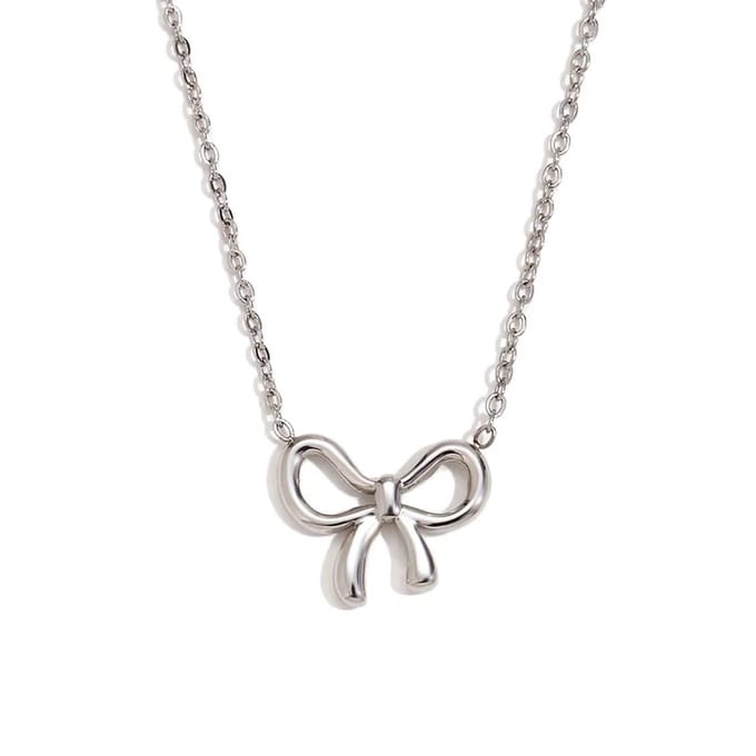 JewelGalerie - Ketting-Strik-Zilver