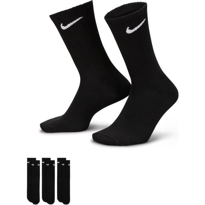 Nike Crew Sokken Unisex Combinatieset Zwart SX7664-010 M
