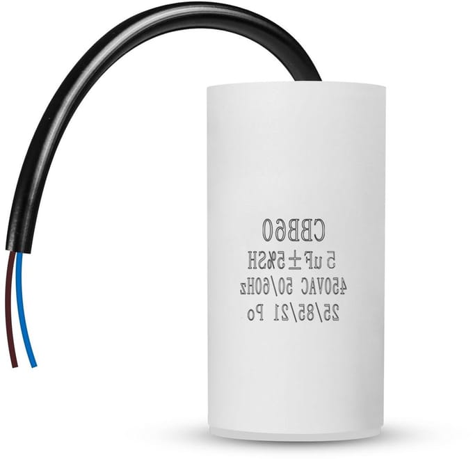 Startcondensator Motor - Condensator Ontstoring - Motor Starten - Lange Levensduur - 5 Microfarad - Zwart