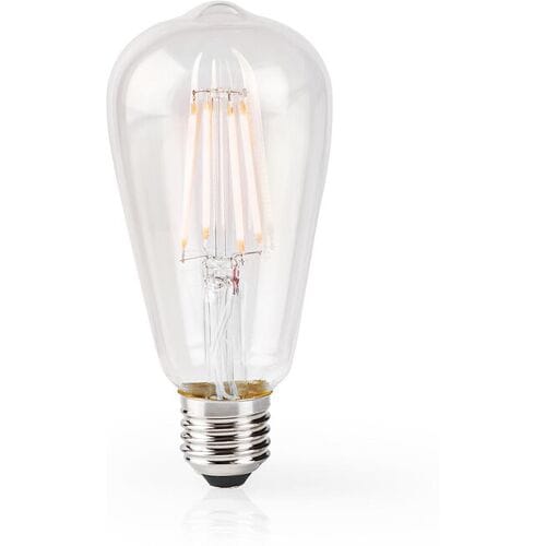 Nedis SmartLife LED-filamentlamp   E27   500 lm   5 W   warm wit   2700 K   glas   Android™ / IOS   ST64   1 stuk   WIFILF10WTST64