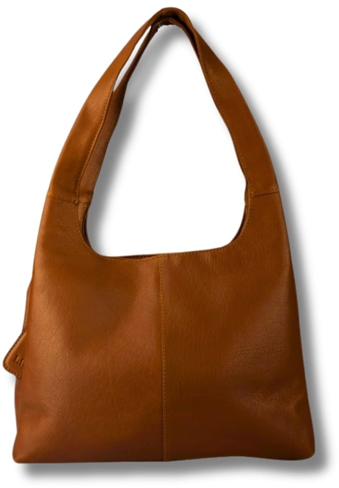 Leren Shopper Dames – Cognac – Manon – Grote Handtas – Dubbele Vakken – Echt Leer – Just Lioné