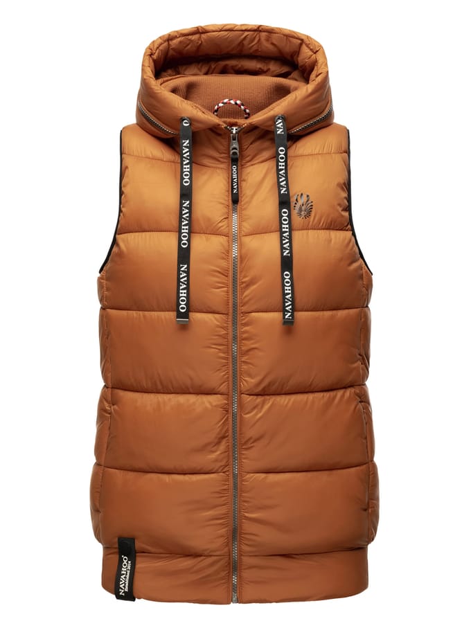 Navahoo Dames Gewatteerde Bodywarmer Kassidy – Licht & Modern met Capuchon