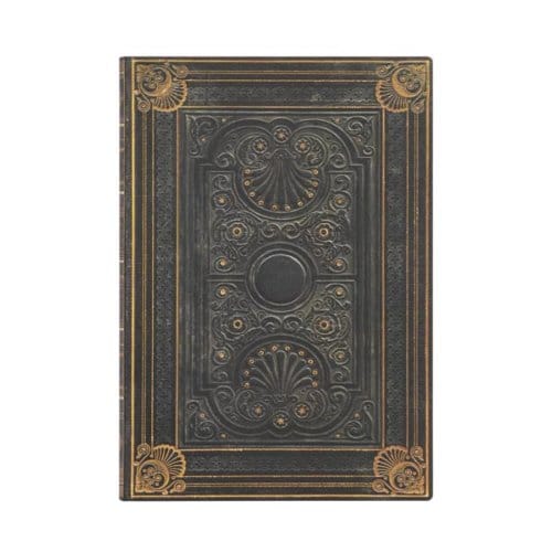 Paperblanks flexis cahier, uitvoering nocturnelle midi, formaat 13 x 18 cm., gelinieerd