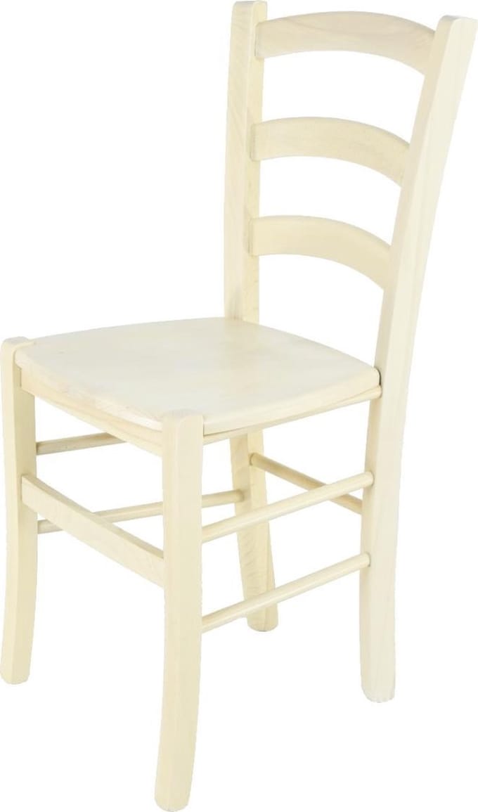 Tommychairs Venice - Eetkamerstoel - 1 Stuk - Wit - Hout