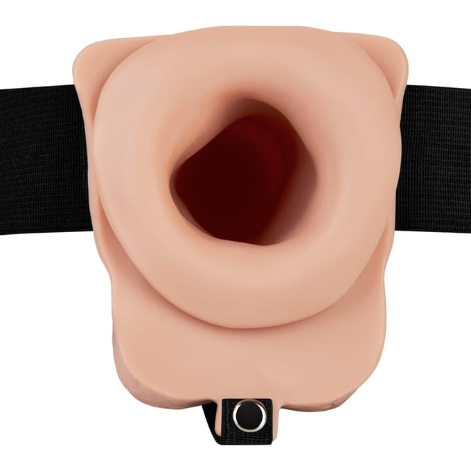 'Hollow Strap-On With Balls Flesh', 20 cm