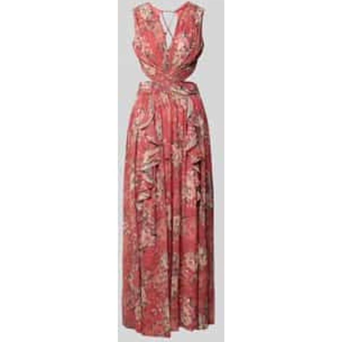 regular fit maxijurk met allover bloemenprint
