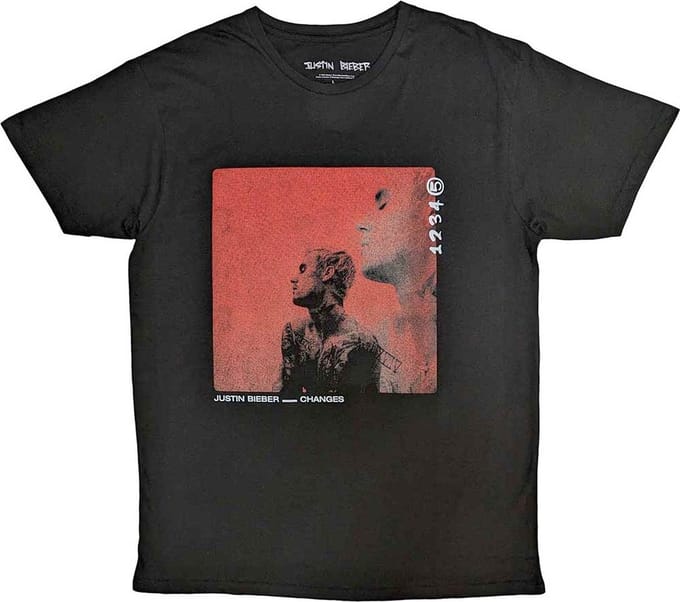 Justin Bieber - Changes Heren T-shirt - L - Zwart
