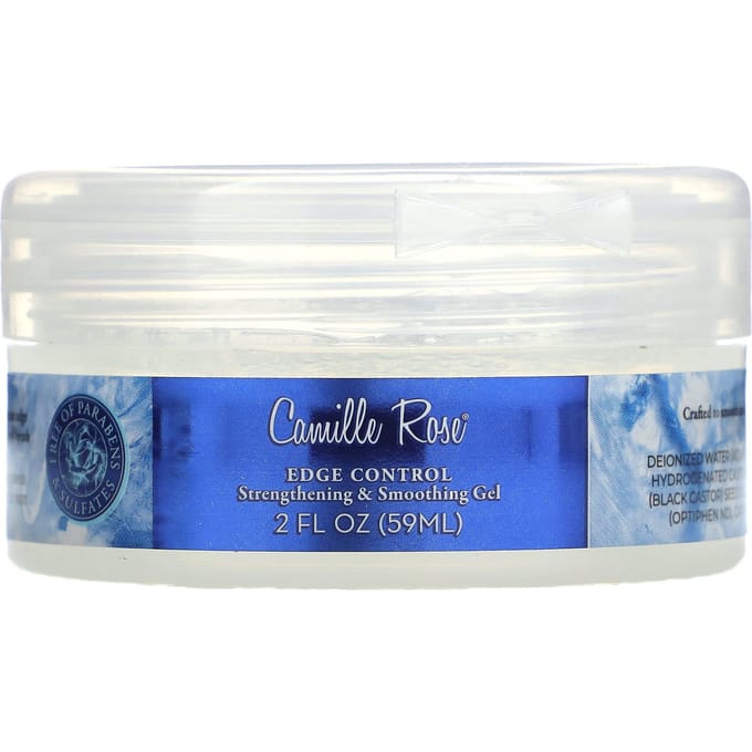 Camille Rose, Edge Control, Strengthening & Smoothing Gel, 2 fl oz (59 ml) blue