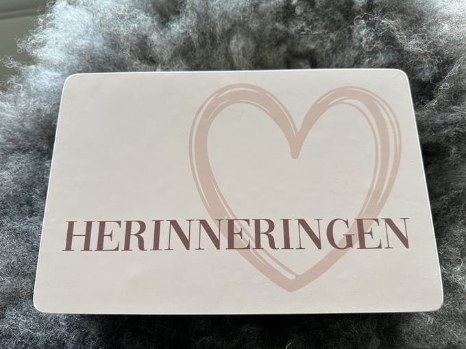 Herinneringen Box - Hart - Bewaar Box - Momenten - Geschenk - Bruiloft - Afscheid & Troost - AF-HMB-05