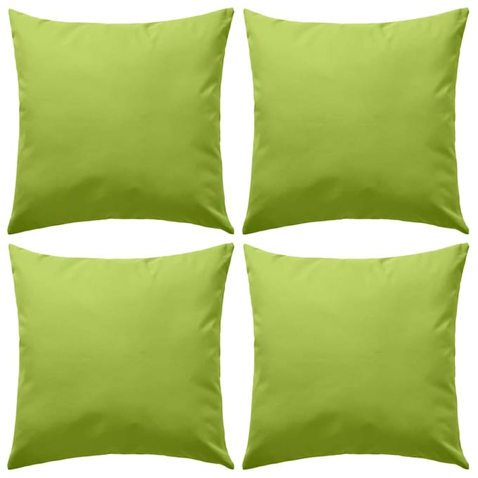 vidaXL - Buitenkussens - 45x45 - cm - appeltjesgroen - 4 - st
