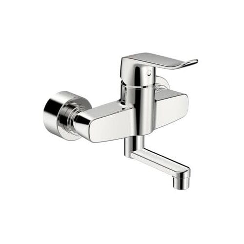 HANSACLINICA single lever basin mixer 2-hole wall mounting 01526283