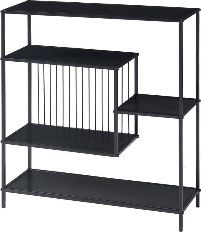 Console tafel Beesel metaal 65,5x60x20 cm zwart [en.casa]