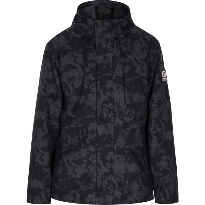 Schmuddelwedda Anorak Heren Donkergrijs zwart camouflage