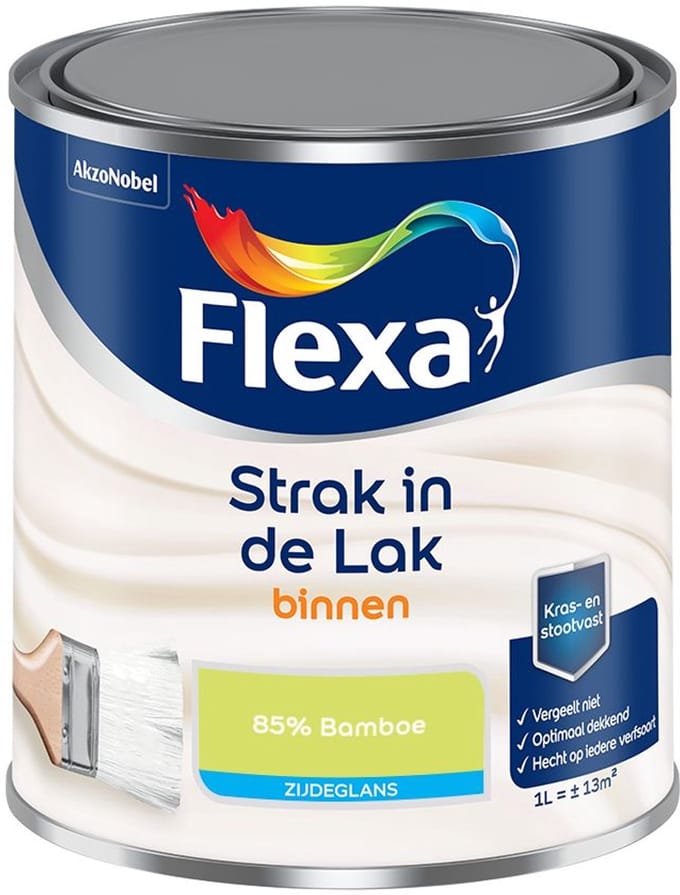 Flexa - Strak In De Lak Binnenlak Zijdeglans - 85% Bamboe - Mengverf - 1 L