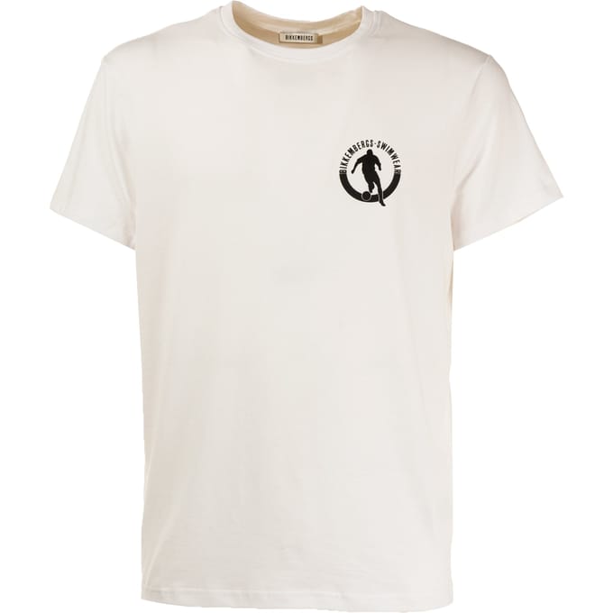 Heren-T-shirt met ronde hals en logo