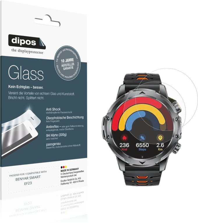 dipos – 2x Matte Pantserfolie geschikt voor BENYAR SMART EF23 | 9H Screenprotector